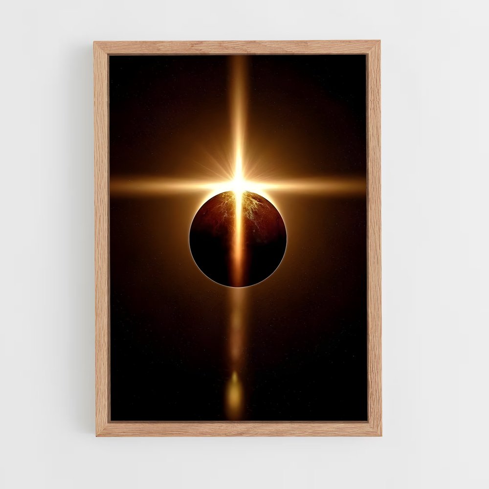 Poster magnifique éclipse partielle – affiche Univers (vue 4)